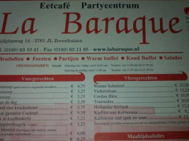 La Baraque food