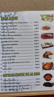 Parrilla El Canalon menu