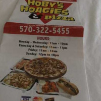 Hoby's Hoagies Pizza food