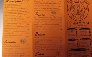 Pizzeria A Tavola menu