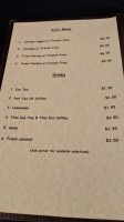 Thai Orchid menu