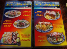 Mariscos El Jato menu