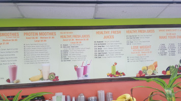 Fresh Healthy menu