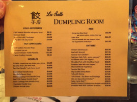 La Salle Dumpling Room menu