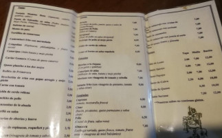 La Almazara menu