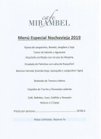 Mirambel menu