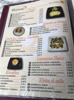 Tasca Pizzería Maracay menu
