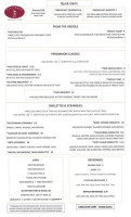 Persimmon Country Club menu