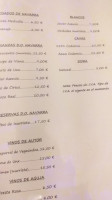 Asador Los Nandos menu