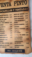 Venta Y Pinto Vejer De La Frontera menu