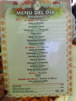 El Portugues menu
