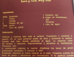 Juan Mari menu
