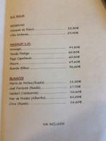 Asador Las Brasas De Valsaín menu