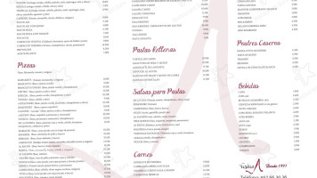 Pizzería Vesubio menu