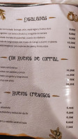 La Taberna Del Pelon menu