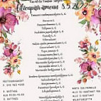 Vanhasampo menu