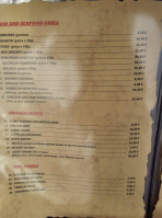Paquita Bello menu