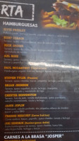 Chester Rock Grill menu