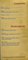 Cafeteria Paulina menu