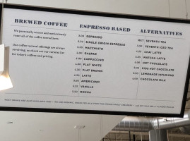 Portola Coffee Lab menu