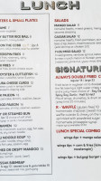 Roosterspin New Brunswick menu