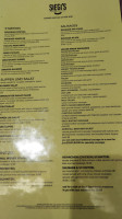 Siegi's Sausage Factory menu