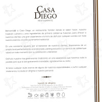 Casa Diego menu