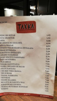 Taxka menu