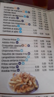 Machuca menu