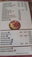 Machuca menu