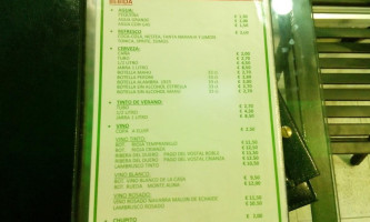 Il Capricio menu