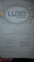 Luxe Kitchen Lounge menu