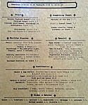 Courtyard Cafe da Capo menu