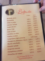 Venta El Potaje menu