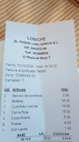 Lobiche menu
