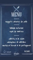 Sidreria Plaza menu
