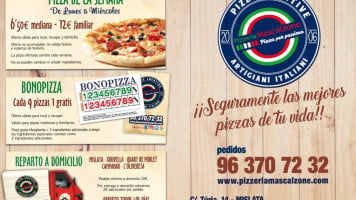 Pizzeria Mascalzone Mislata menu