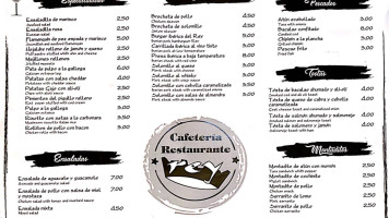 Rey .tapas Cafeteria Catering menu