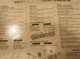 Vinny's Of Carroll Gardens menu
