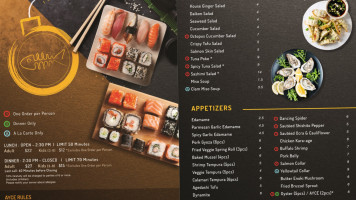 Sushi Bomb menu