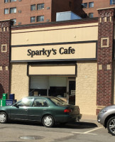 Sparkys Cafe outside