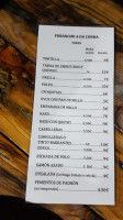 Furancho A Da Conda menu