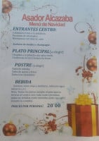 Asador Alcazaba menu