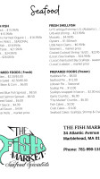 The Fish Market menu