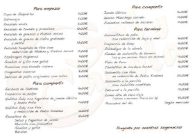 Sal Y Canela menu