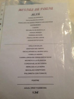 La Plata menu