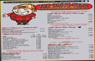 Chubby's The Drive-thru menu