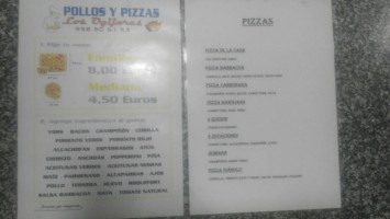 Pollo Y Pizzas Los Ogíjares menu