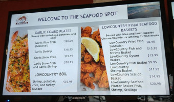 The Seafood Spot menu