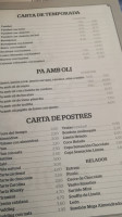 Celler Randa menu